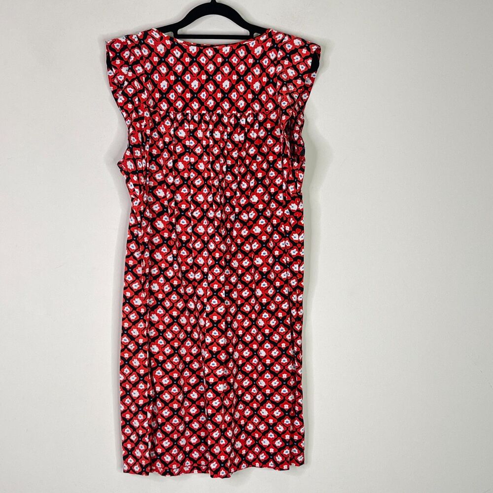 LOFT Amaryllis Tassel Floral Shirt Dress Women's Size Small - Picture 8 of 9
